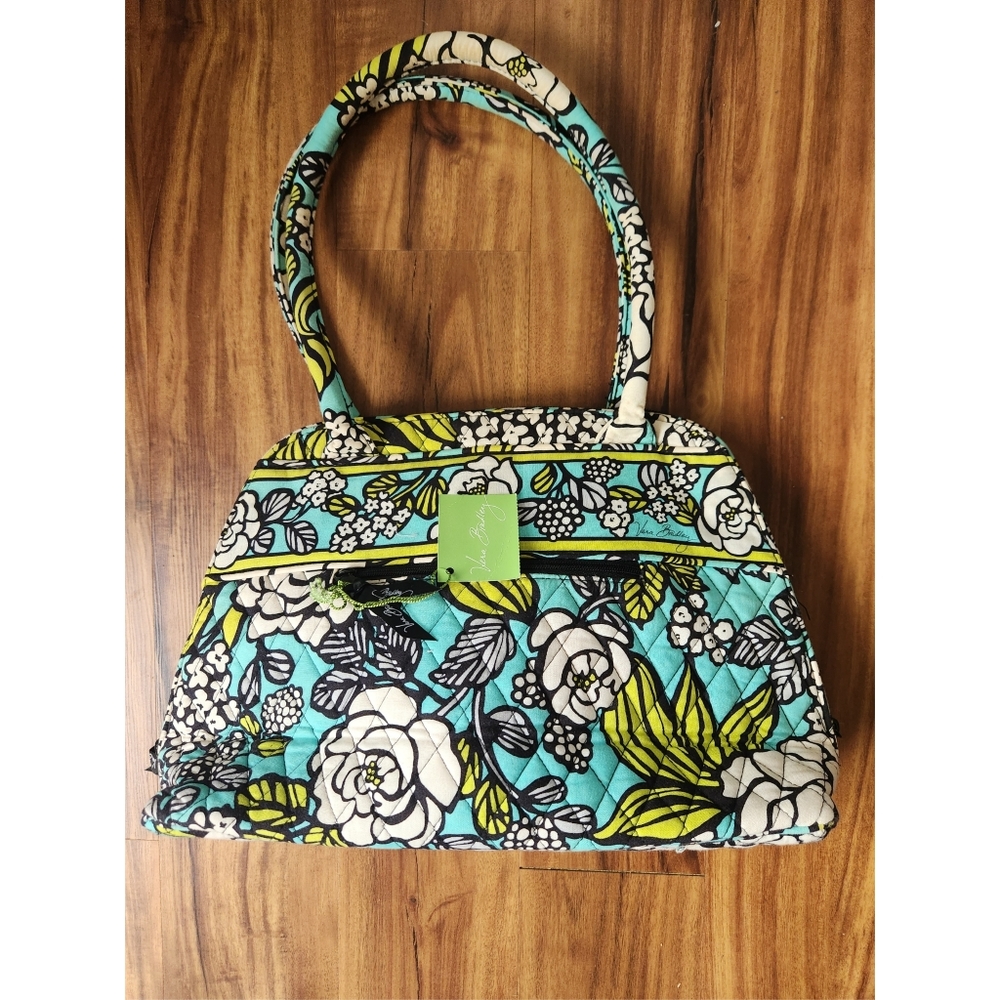 Vera Bradley Quilted Handbag - Blue and Green